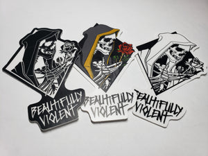 BEAUTIFULLY VIOLENT - VINYL STICKERS