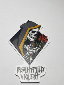 BEAUTIFULLY VIOLENT - VINYL STICKERS