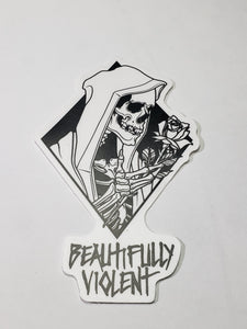 BEAUTIFULLY VIOLENT - VINYL STICKERS