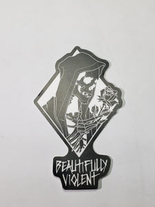 BEAUTIFULLY VIOLENT - VINYL STICKERS